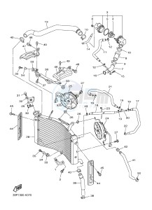 FZ8-N FZ8 (NAKED) 800 (2SH5) drawing RADIATOR & HOSE