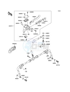 KVF750 4x4 KVF750LCS EU GB drawing Front Master Cylinder