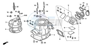 CR85RB drawing CYLINDER HEAD (CR85R5,6/RB5,6)