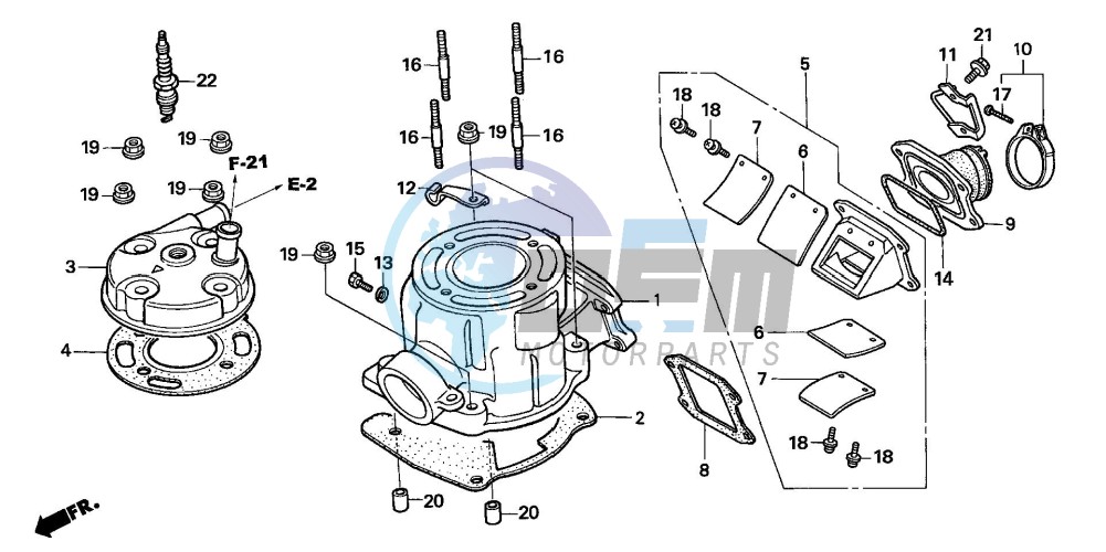 CYLINDER HEAD (CR85R5,6/RB5,6)