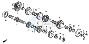 CMX250C REBEL drawing TRANSMISSION