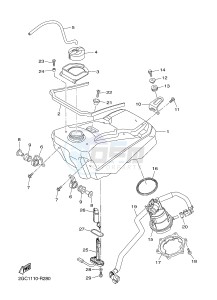 WR450F (2GC2 2GC3 2GC4 2GC4) drawing FUEL TANK