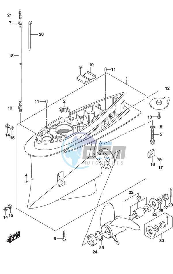 Gear Case (DF 250S)