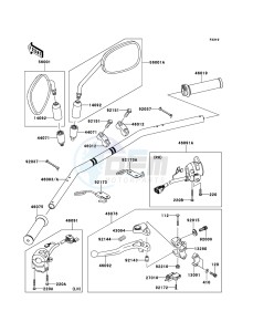 W800 EJ800AEF GB XX (EU ME A(FRICA) drawing Handlebar