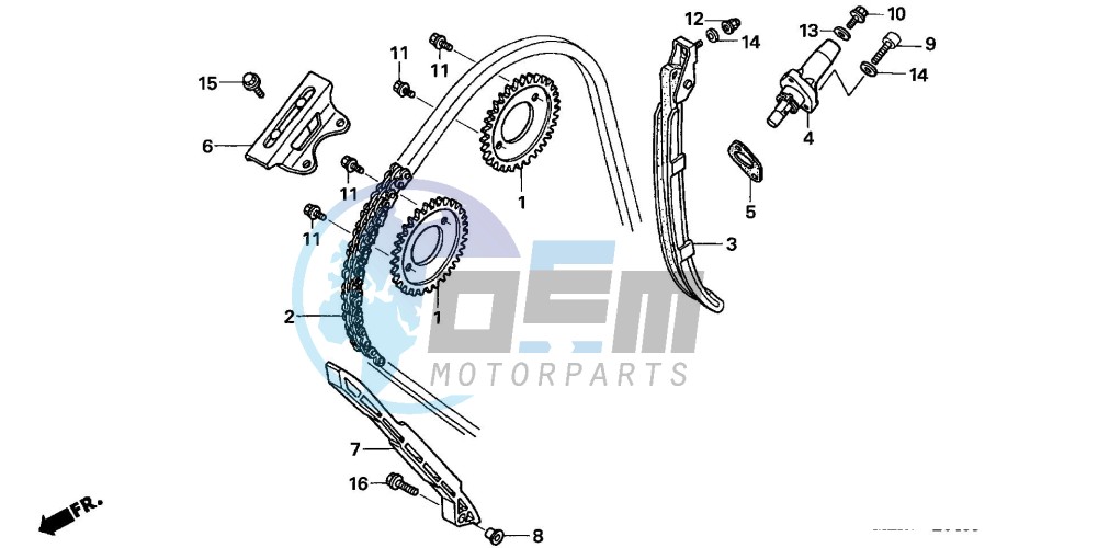 CAM CHAIN/TENSIONER (CBF600S6/SA6/N6/NA6)