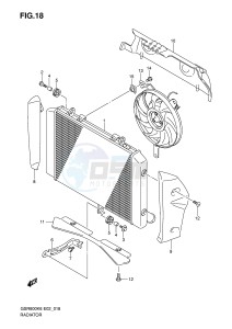 GSR600 (E2) drawing RADIATOR