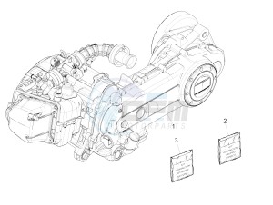 LIBERTY 50 IGET 4T 3V E4-2017-2019 (EMEA) drawing Engine, assembly