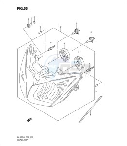 DL650 drawing HEADLAMP (DL650AL1 E19)