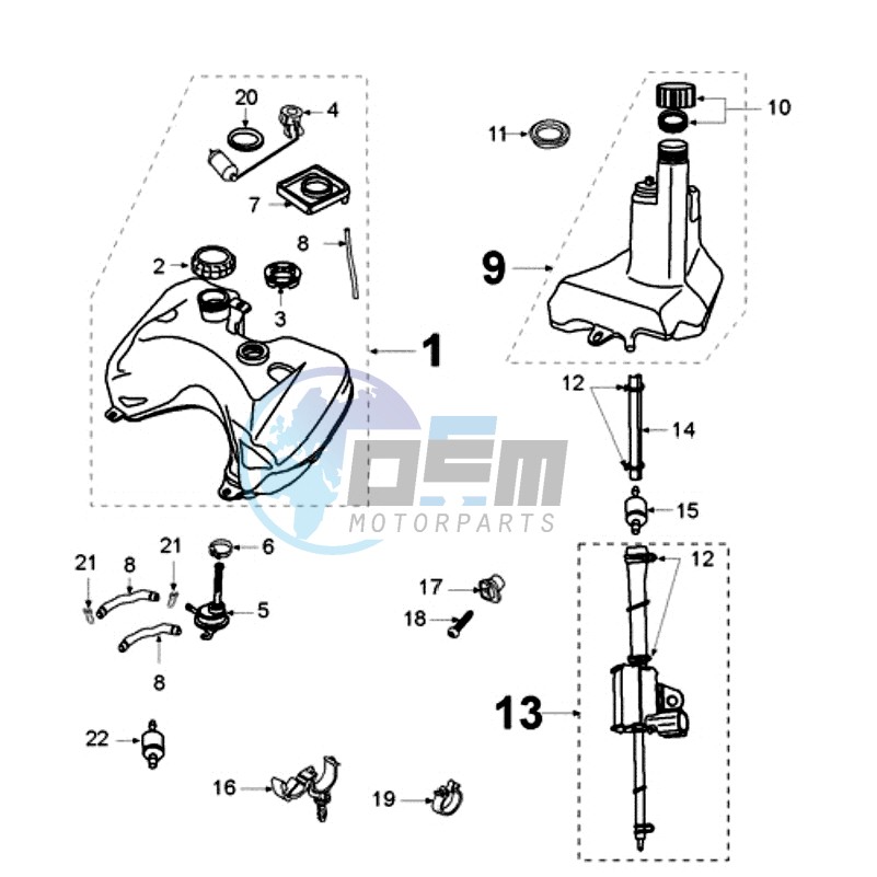 TANK AND FUEL PUMP