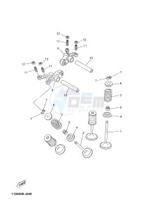 XT660ZA XT660Z ABS TENERE (2BE3 2BE3 2BE3) drawing VALVE