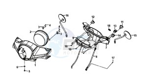 FIDDLE III 125I (XA12W2-EU) (L7-M0) (E4) drawing HEADLIGHT COMPLETE