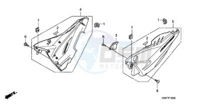 CBF125MA France - (F) drawing SIDE COVER