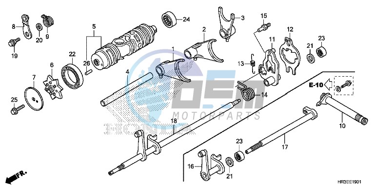 GEARSHIFT FORK (TRX420FE1/FM1/FM2/TE1/TM1)