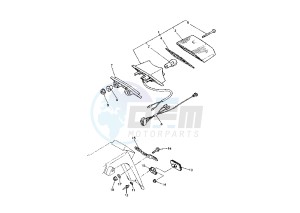 XTZ TENERE 660 drawing TAILLIGHT