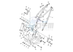 YZ LC 125 drawing FRAME