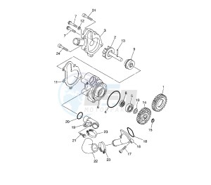 XT X 660 drawing WATER PUMP