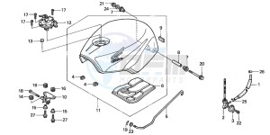 NSR125R drawing FUEL TANK