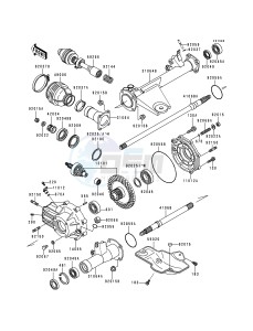 KLF 300 C [BAYOU 300 4X4] (C1-C4) [BAYOU 300 4X4] drawing DRIVE SHAFT -- REAR- -