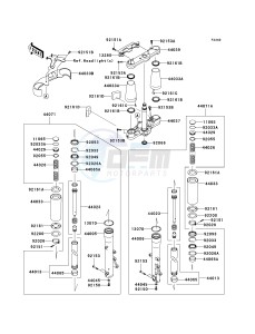 VN 2000 H [VULCAN 2000 CLASSIC] (8F-9F) 0H9F drawing FRONT FORK