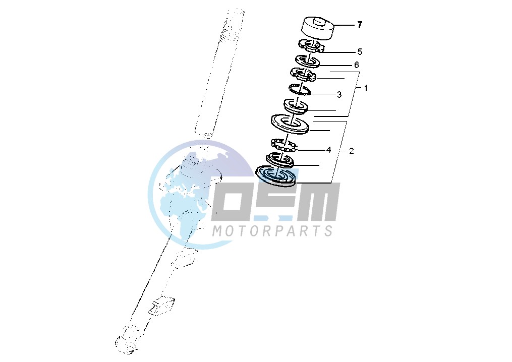 Steering bearing ball tracks