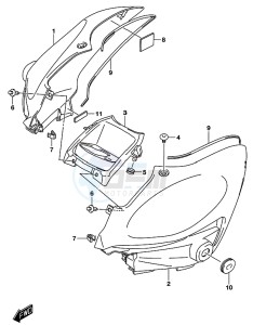 GSX-S125 drawing FUEL TANK COVER