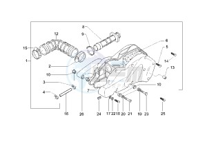 Beverly 500 drawing Air Cleaner