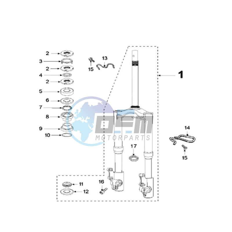 FRONT FORK / STEERINGHEAD