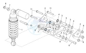 RSV4 1000 APRC Factory ABS (AU, CA, EU, J, RU, USA) drawing Rear shock absorber