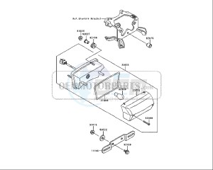 ZZR 250 (EU) drawing TAILLIGHT