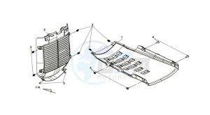 MAXSYM 400 EFI drawing UNDERTAIL / COOLER COWLING