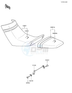 EX 250 E [NINJA 250R] (E1-E2) [NINJA 250R] drawing SEAT