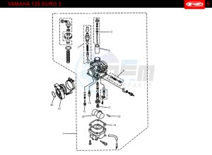 RS2-125-NACKED-BLACK drawing CARBURETTOR  Yamaha 125 EURO-3