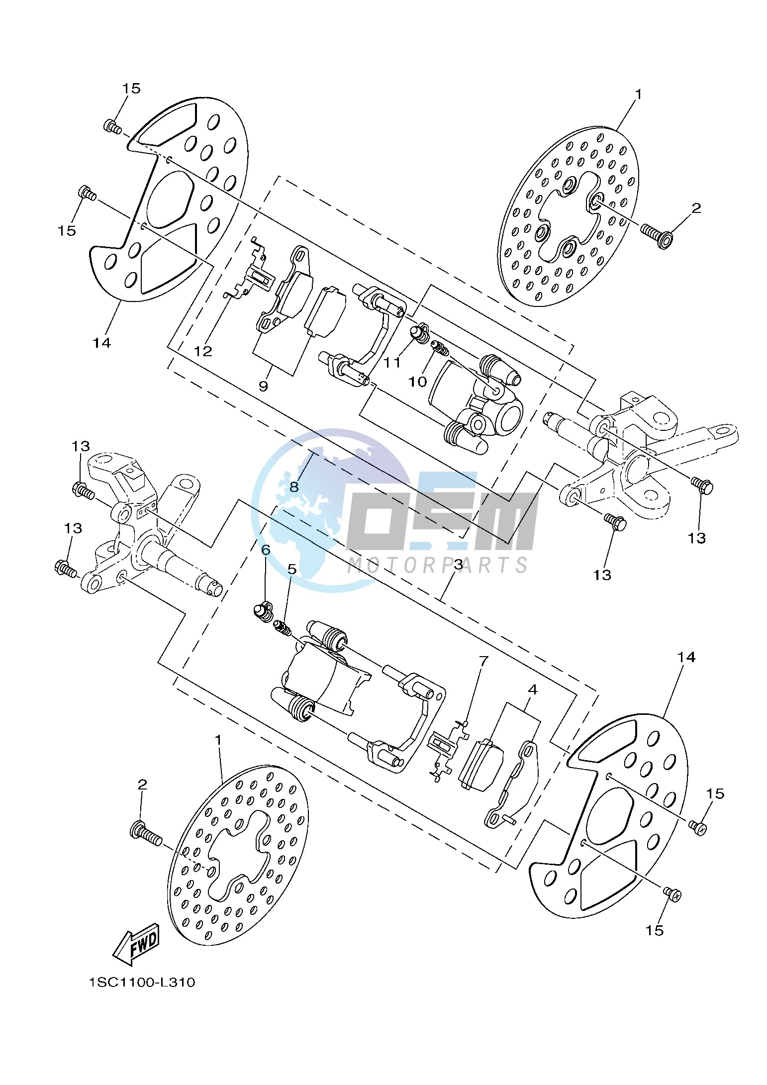 FRONT BRAKE CALIPER