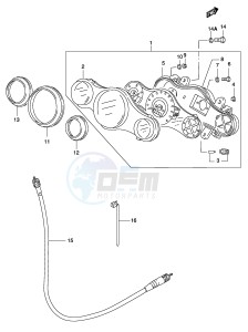 AY50 (P19) katana drawing SPEEDOMETER