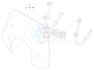 PRIMAVERA 150 4T 3V IGET ABS E4 (EMEA) drawing Windshield - Glass