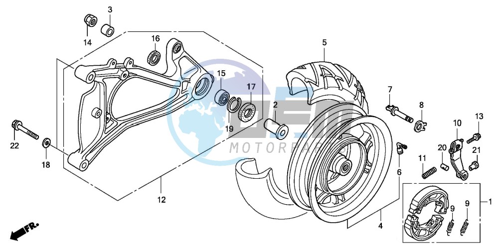 REAR WHEEL/SWINGARM