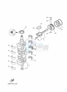 FL150FETX drawing CRANKSHAFT--PISTON