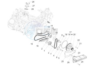 GTS SUPER- SUPER SPORT 150 4T 3V IE ABS E3-E4 (APAC) drawing Oil pump