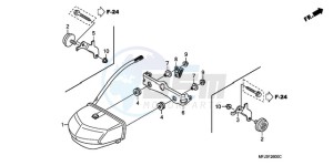 CBR600RRA BR - (BR) drawing TAILLIGHT