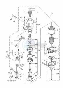 F100D drawing STARTER-MOTOR