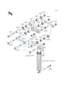 KDX 200 E [KDX200] (E1-E3) [KDX200] drawing SUSPENSION