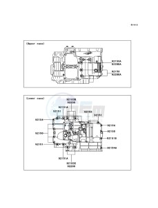 VERSYS_ABS KLE650DCF XX (EU ME A(FRICA) drawing Crankcase Bolt Pattern