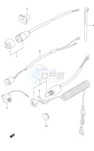 DF 9.9 drawing Electrical (1) S/N 651001 to 652500