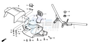 SH50 SH FIFTY drawing HANDLE PIPE/ HANDLE COVER