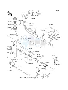 VN 2000 F [VULCAN 2000 CLASSIC LT] (6F-7F) F7F drawing REAR MASTER CYLINDER