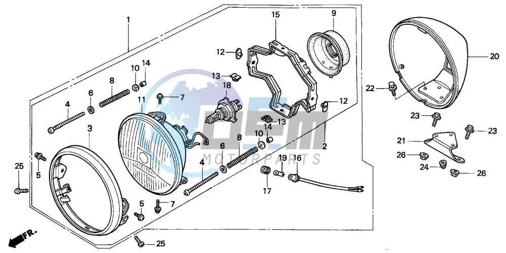 HEADLIGHT (VT1100C2)