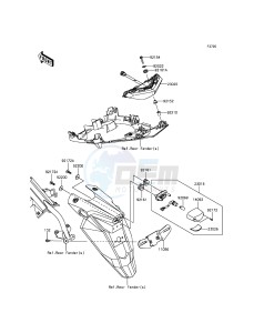 ER-6F EX650EDS XX (EU ME A(FRICA) drawing Taillight(s)