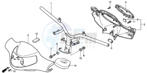 SH125 drawing HANDLE PIPE/HANDLE COVER