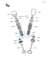 KZ 750 L [L3] drawing VALVES