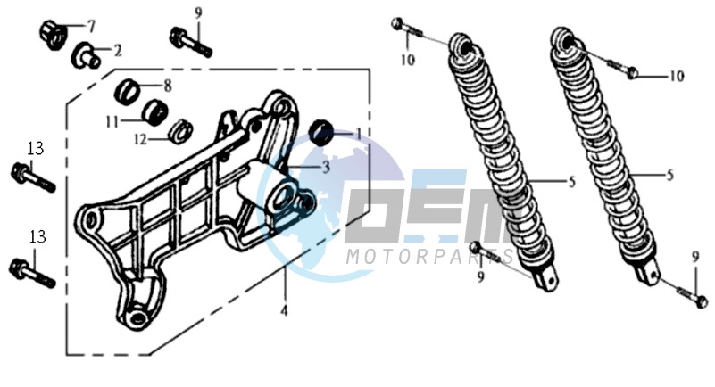 REAR SUSPENSION - FORK